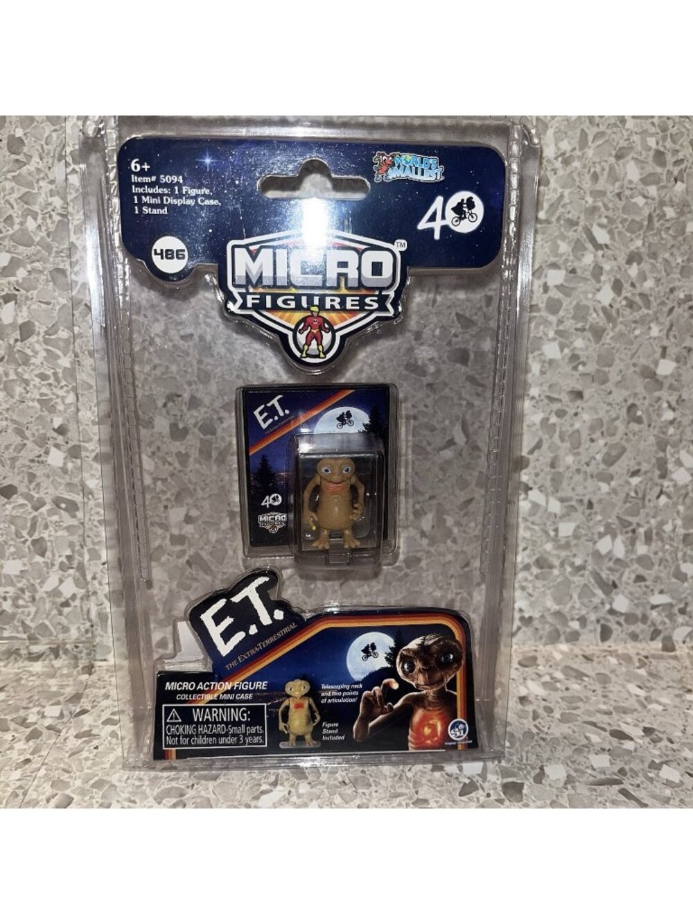 World's Smallest Micro Figures E.T. 40th Anniversary NEW